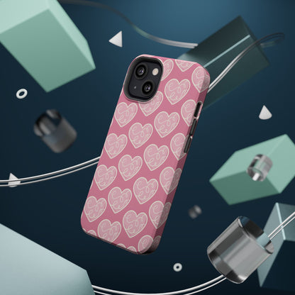 Soft Pink Hearts – MagSafe Case - BOGO Cases
