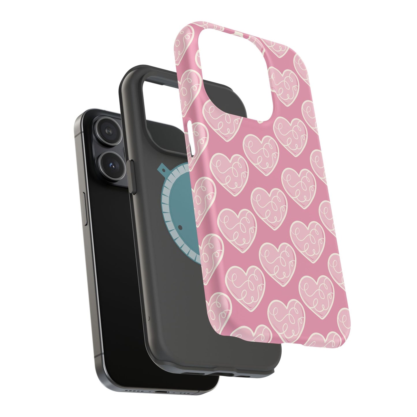 Soft Pink Hearts – MagSafe Case - BOGO Cases