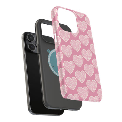 Soft Pink Hearts – MagSafe Case - BOGO Cases