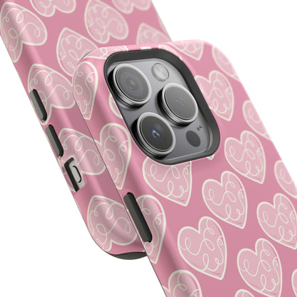 Soft Pink Hearts – MagSafe Case - BOGO Cases