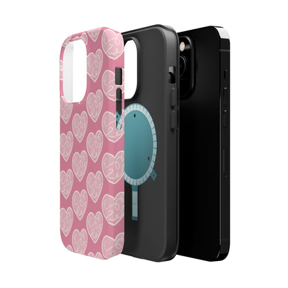 Soft Pink Hearts – MagSafe Case - BOGO Cases