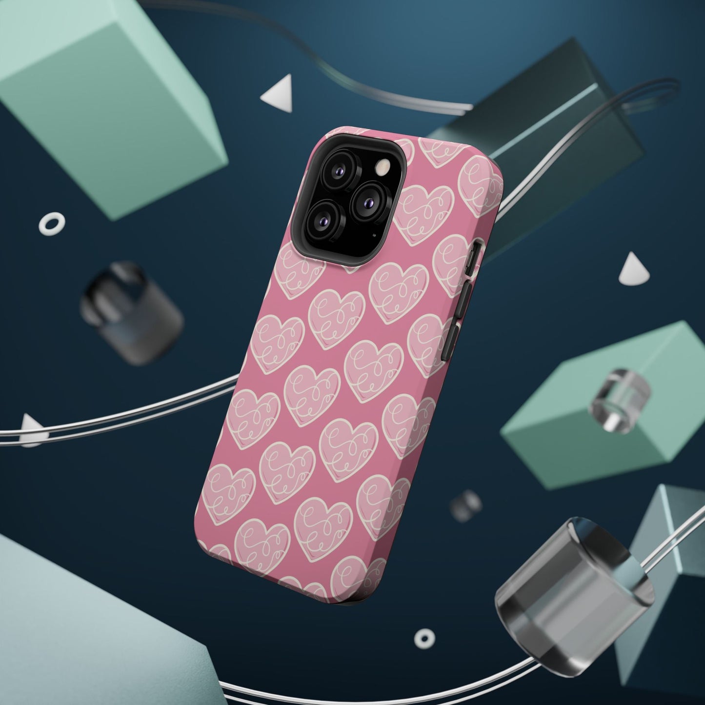 Soft Pink Hearts – MagSafe Case - BOGO Cases