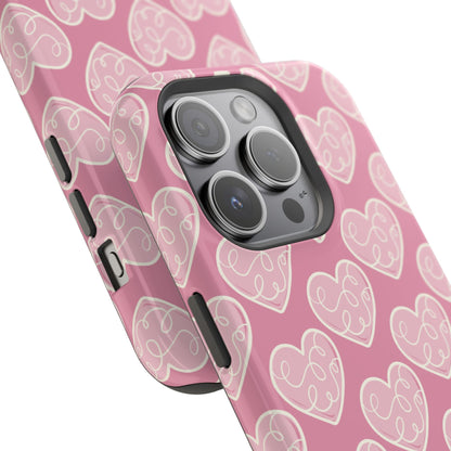 Soft Pink Hearts – MagSafe Case - BOGO Cases