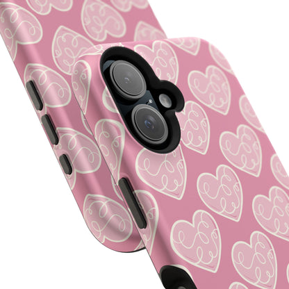 Soft Pink Hearts – MagSafe Case - BOGO Cases