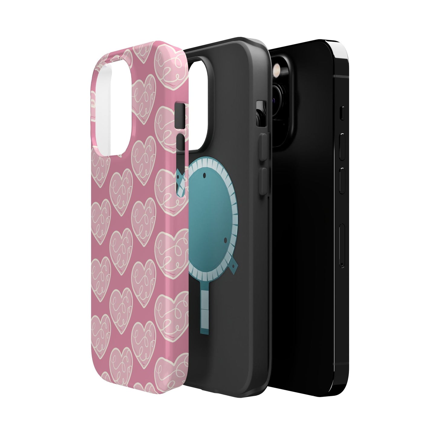 Soft Pink Hearts – MagSafe Case - BOGO Cases