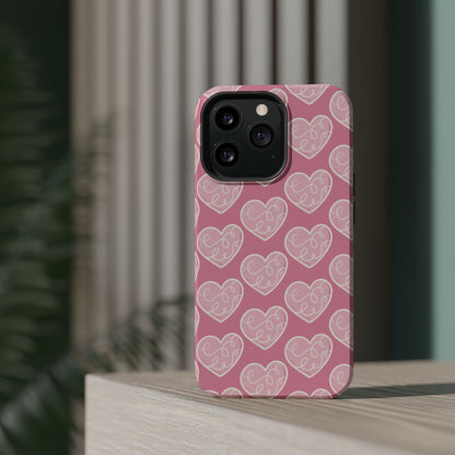 Soft Pink Hearts – MagSafe Case - BOGO Cases