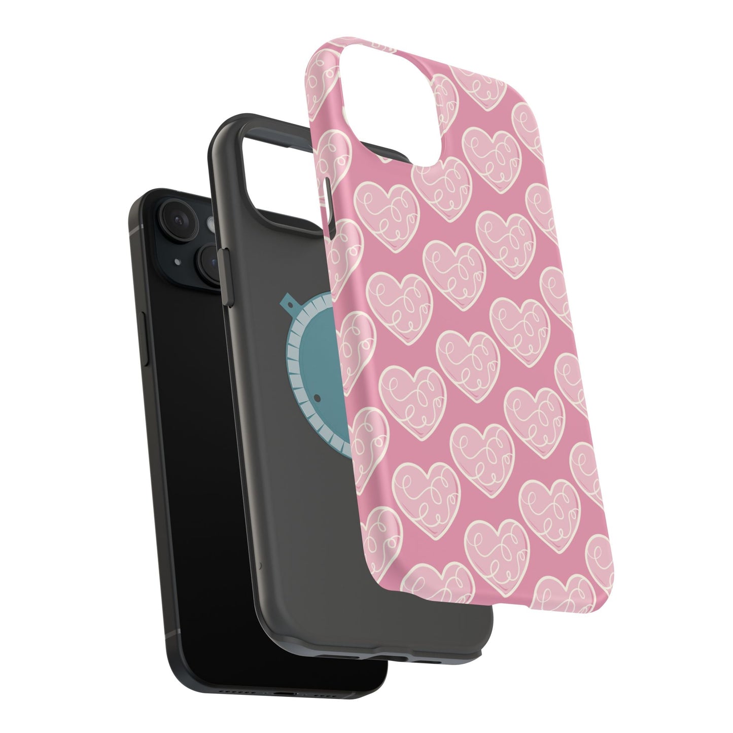 Soft Pink Hearts – MagSafe Case - BOGO Cases