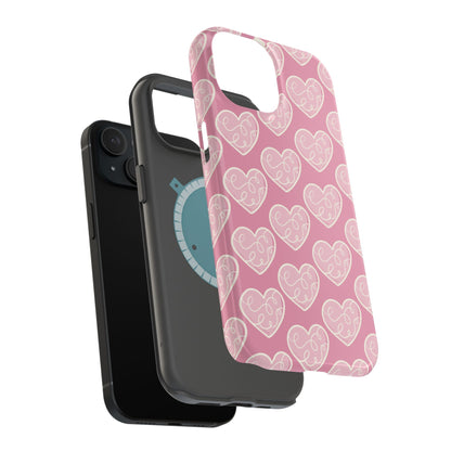 Soft Pink Hearts – MagSafe Case - BOGO Cases