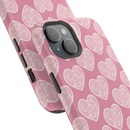 Soft Pink Hearts – MagSafe Case - BOGO Cases