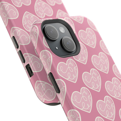 Soft Pink Hearts – MagSafe Case - BOGO Cases