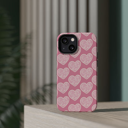 Soft Pink Hearts – MagSafe Case - BOGO Cases