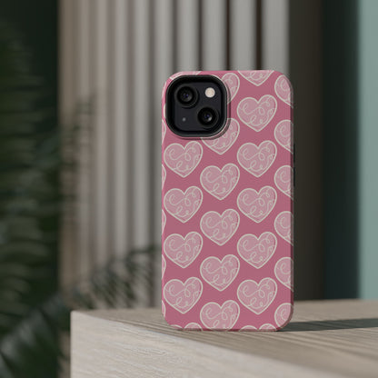 Soft Pink Hearts – MagSafe Case - BOGO Cases