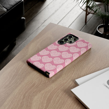 Soft Pink Hearts – Samsung Galaxy Case - BOGO Cases