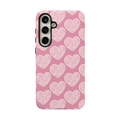 Soft Pink Hearts – Samsung Galaxy Case - BOGO Cases