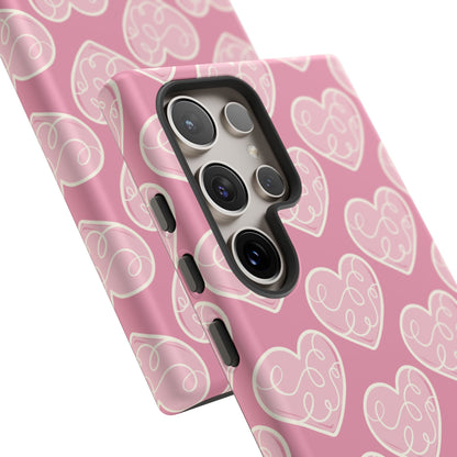 Soft Pink Hearts – Samsung Galaxy Case - BOGO Cases