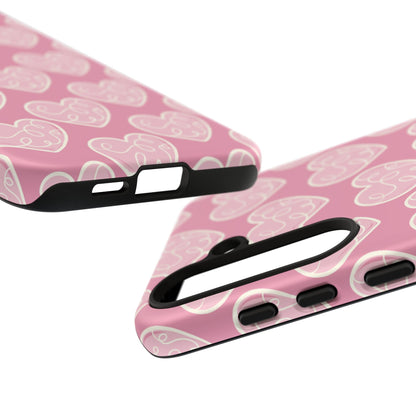 Soft Pink Hearts – Samsung Galaxy Case - BOGO Cases
