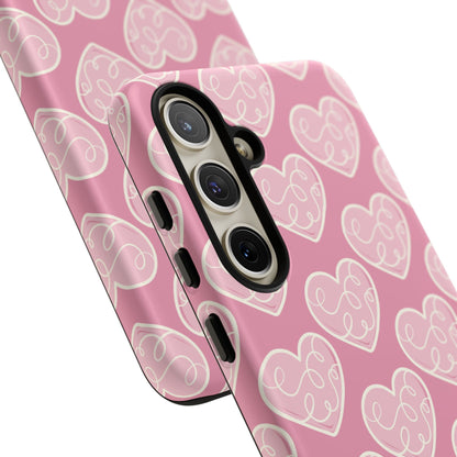 Soft Pink Hearts – Samsung Galaxy Case - BOGO Cases