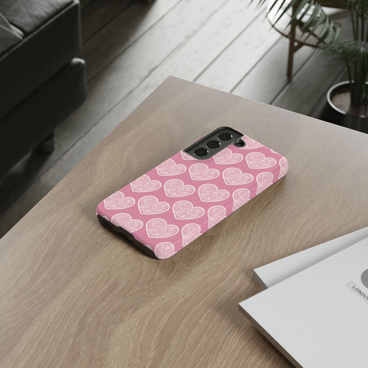 Soft Pink Hearts – Samsung Galaxy Case - BOGO Cases