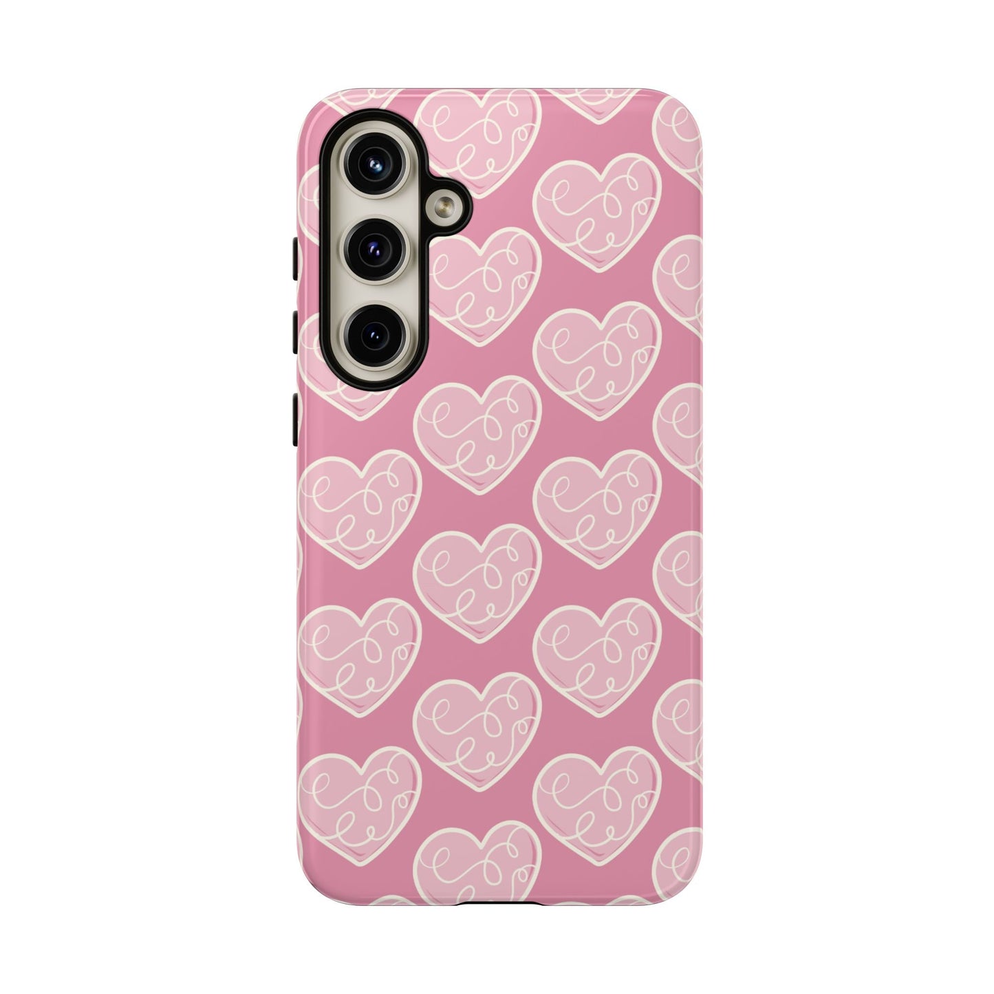 Soft Pink Hearts – Samsung Galaxy Case - BOGO Cases