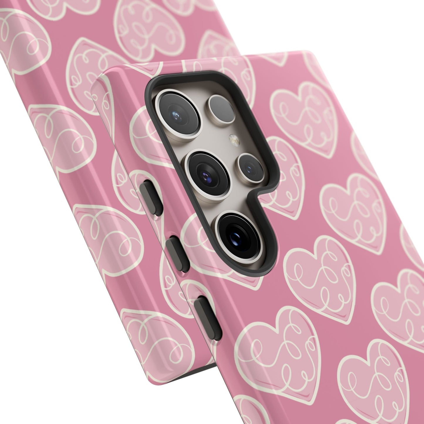 Soft Pink Hearts – Samsung Galaxy Case - BOGO Cases
