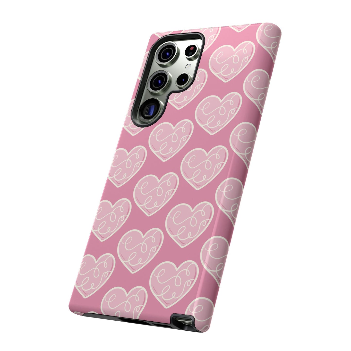 Soft Pink Hearts – Samsung Galaxy Case - BOGO Cases