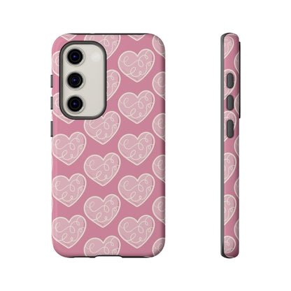 Soft Pink Hearts – Samsung Galaxy Case - BOGO Cases