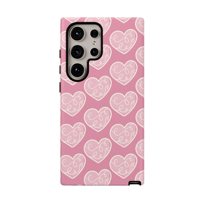 Soft Pink Hearts – Samsung Galaxy Case - BOGO Cases