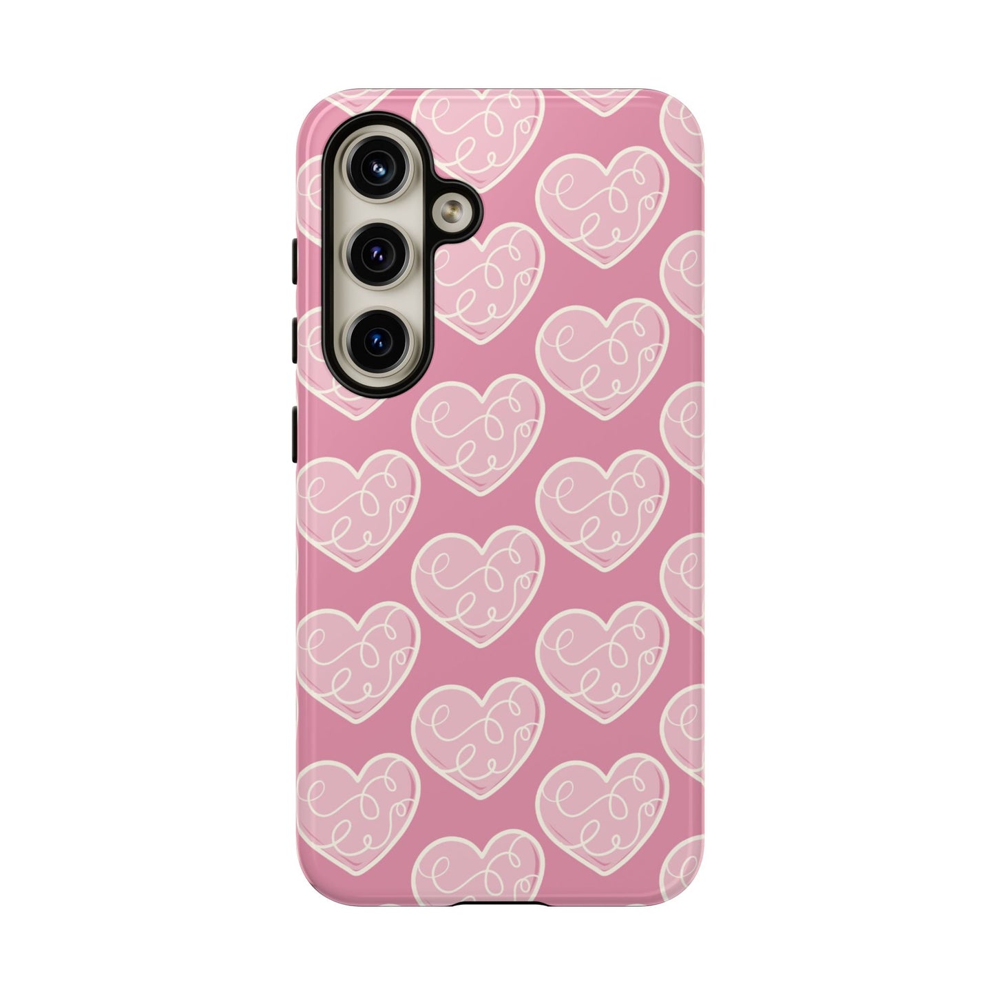 Soft Pink Hearts – Samsung Galaxy Case - BOGO Cases