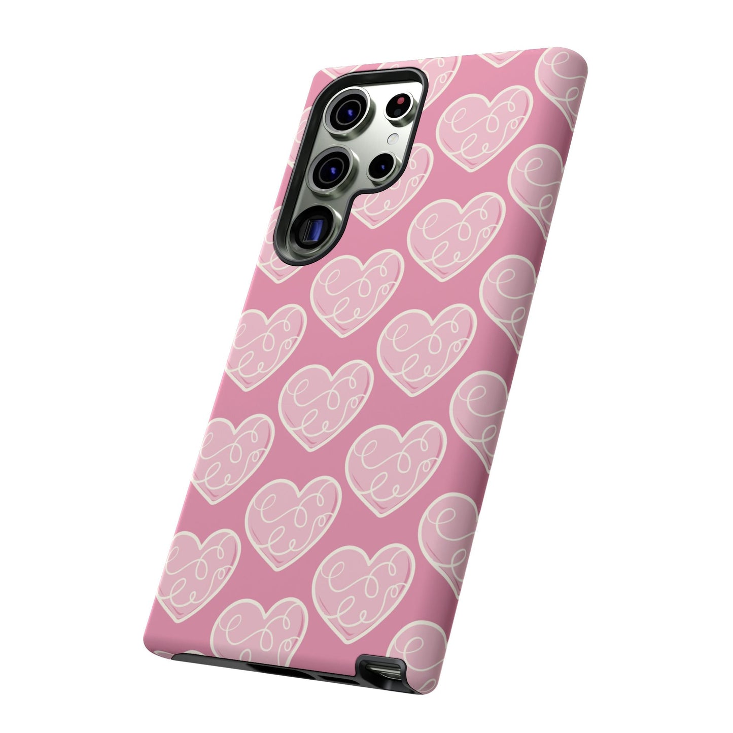 Soft Pink Hearts – Samsung Galaxy Case - BOGO Cases