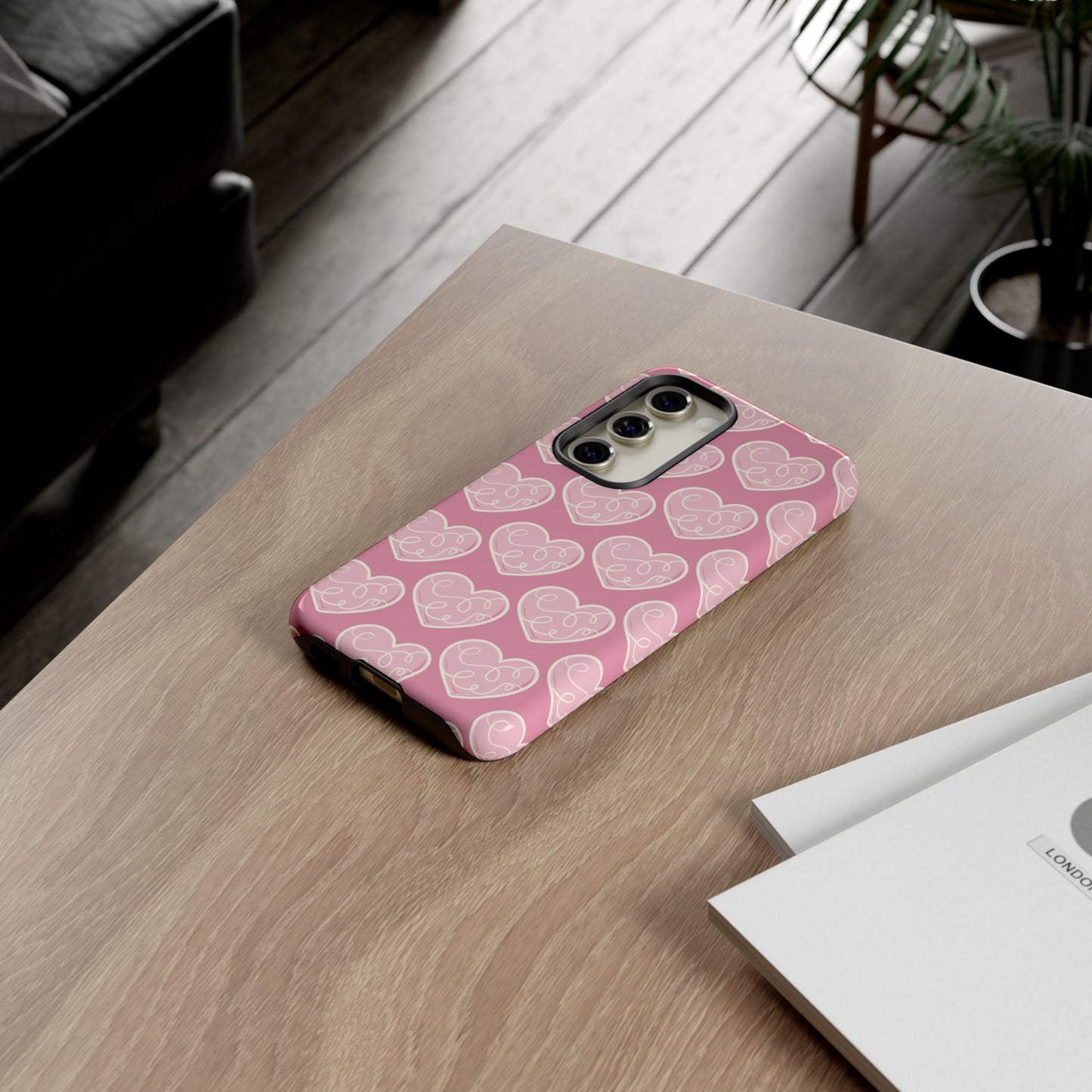 Soft Pink Hearts – Samsung Galaxy Case - BOGO Cases