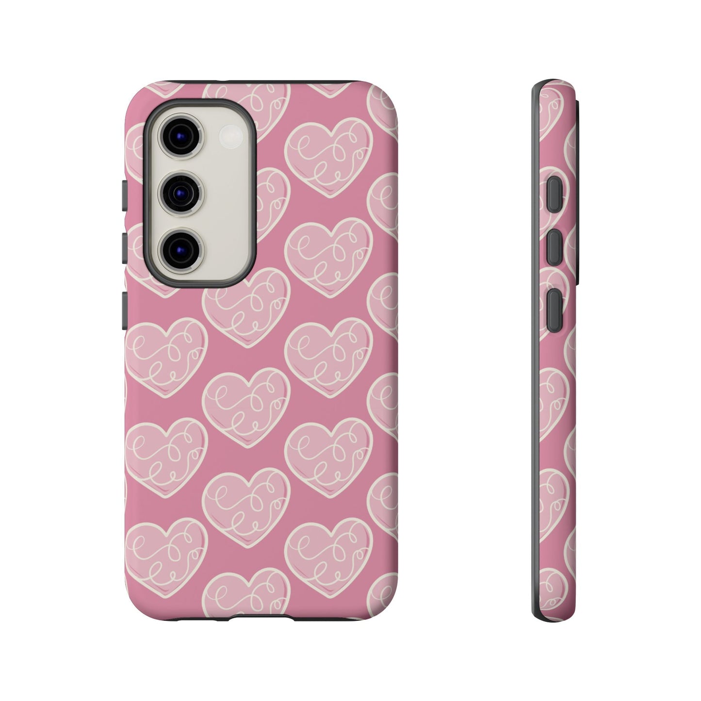 Soft Pink Hearts – Samsung Galaxy Case - BOGO Cases