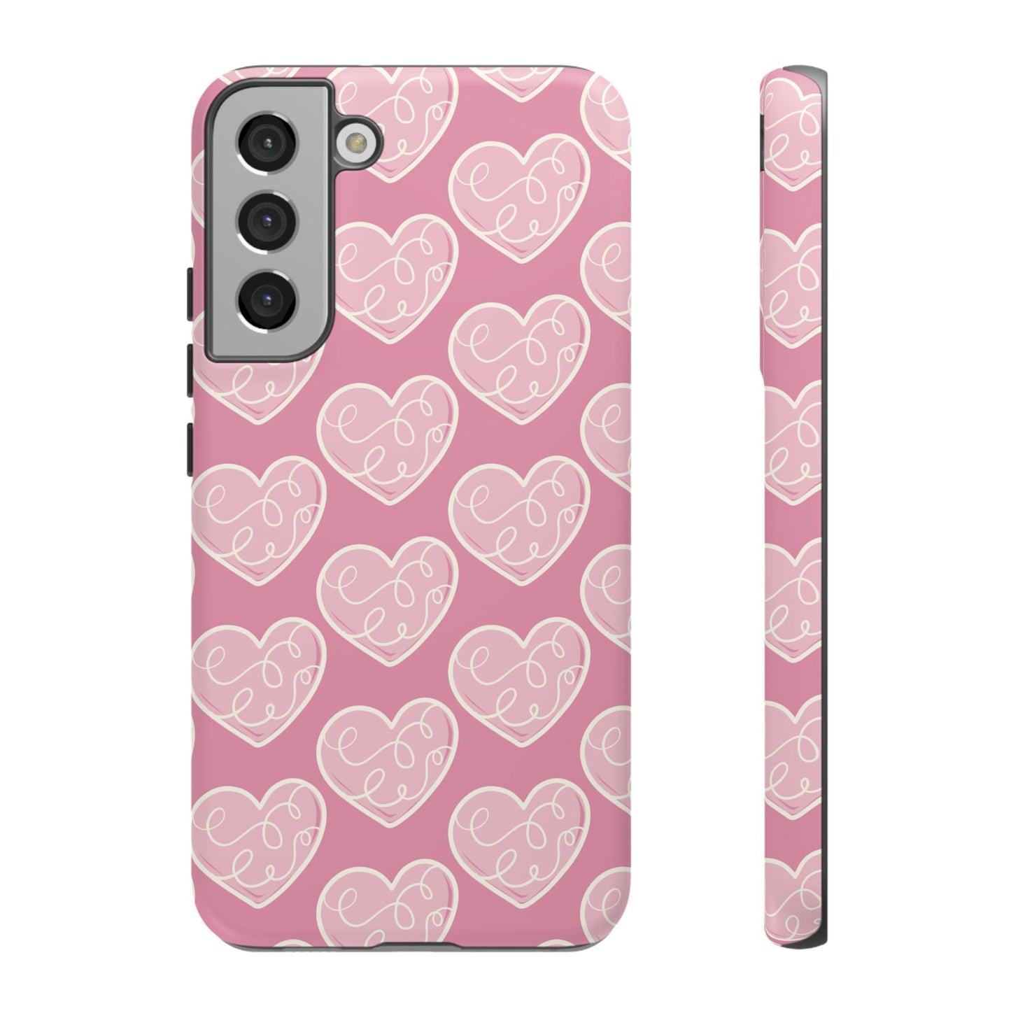 Soft Pink Hearts – Samsung Galaxy Case - BOGO Cases