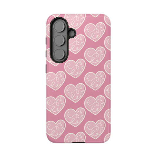 Soft Pink Hearts – Samsung Galaxy Case - BOGO Cases