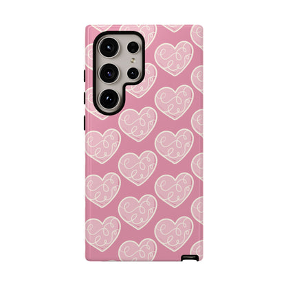 Soft Pink Hearts – Samsung Galaxy Case - BOGO Cases