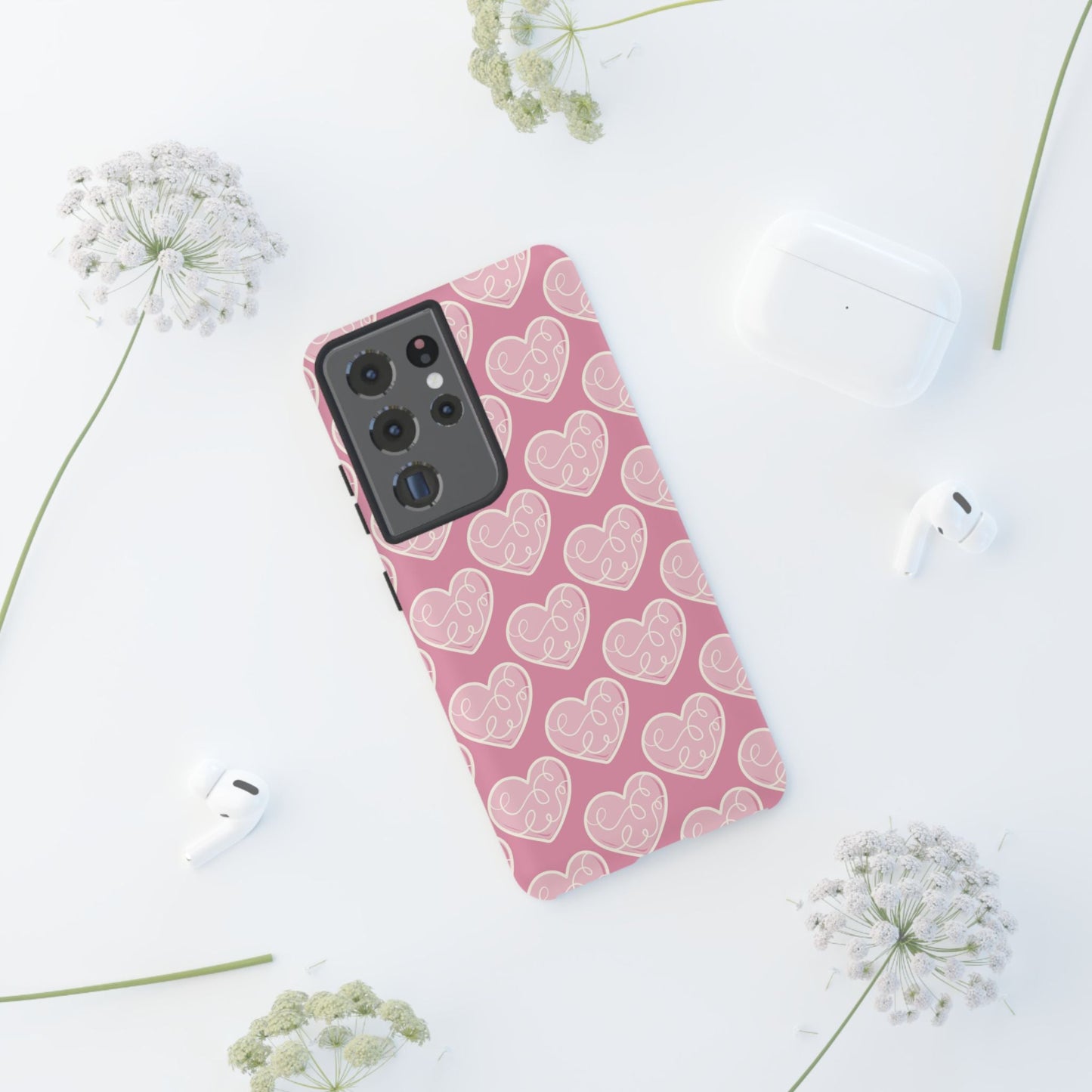 Soft Pink Hearts – Samsung Galaxy Case - BOGO Cases