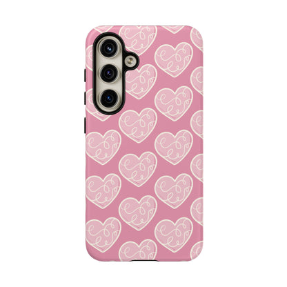 Soft Pink Hearts – Samsung Galaxy Case - BOGO Cases