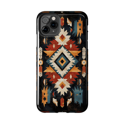 Southwestern Arrow & Diamond Tough iPhone Case – Bold Tribal Design, Dual - Layer Protection - BOGO Cases