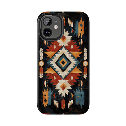 Southwestern Arrow & Diamond Tough iPhone Case – Bold Tribal Design, Dual - Layer Protection - BOGO Cases