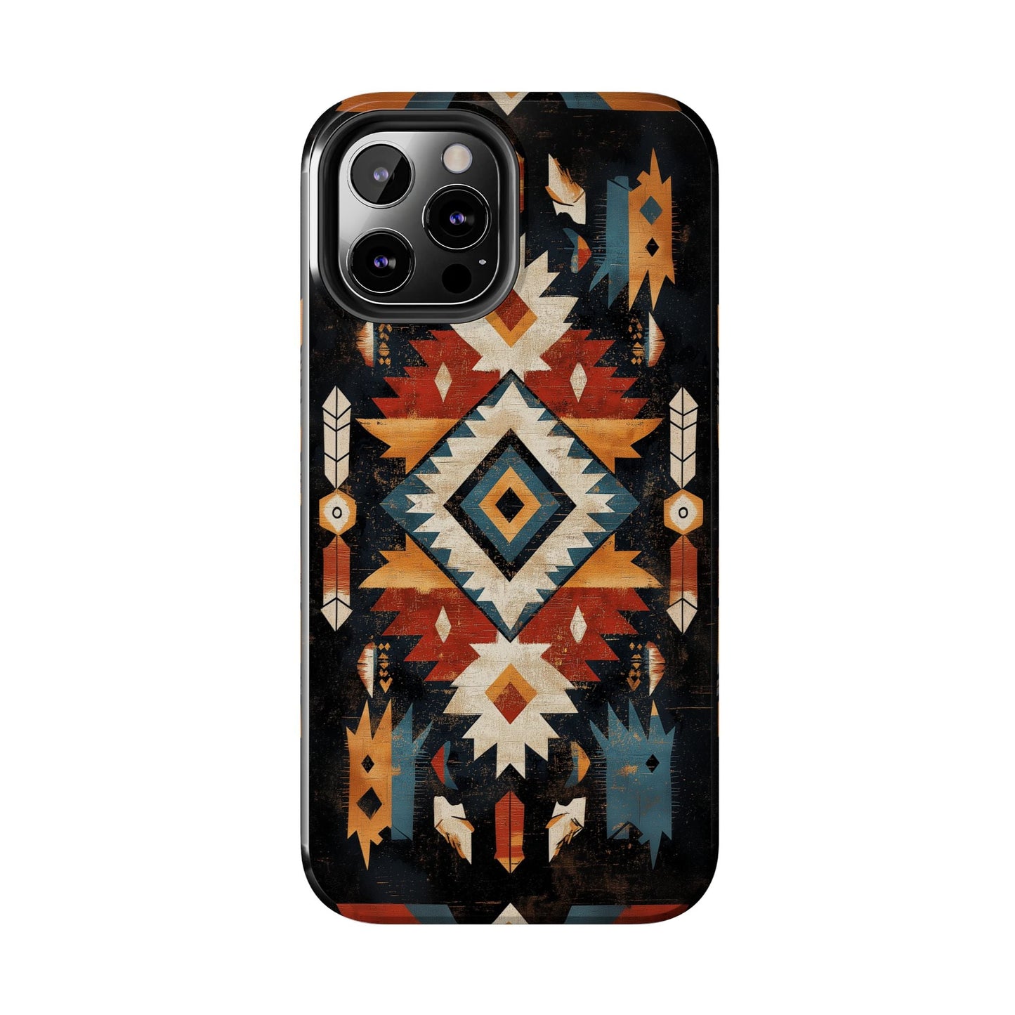 Southwestern Arrow & Diamond Tough iPhone Case – Bold Tribal Design, Dual - Layer Protection - BOGO Cases