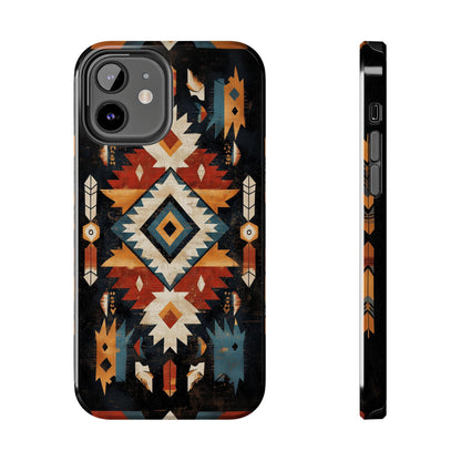 Southwestern Arrow & Diamond Tough iPhone Case – Bold Tribal Design, Dual - Layer Protection - BOGO Cases