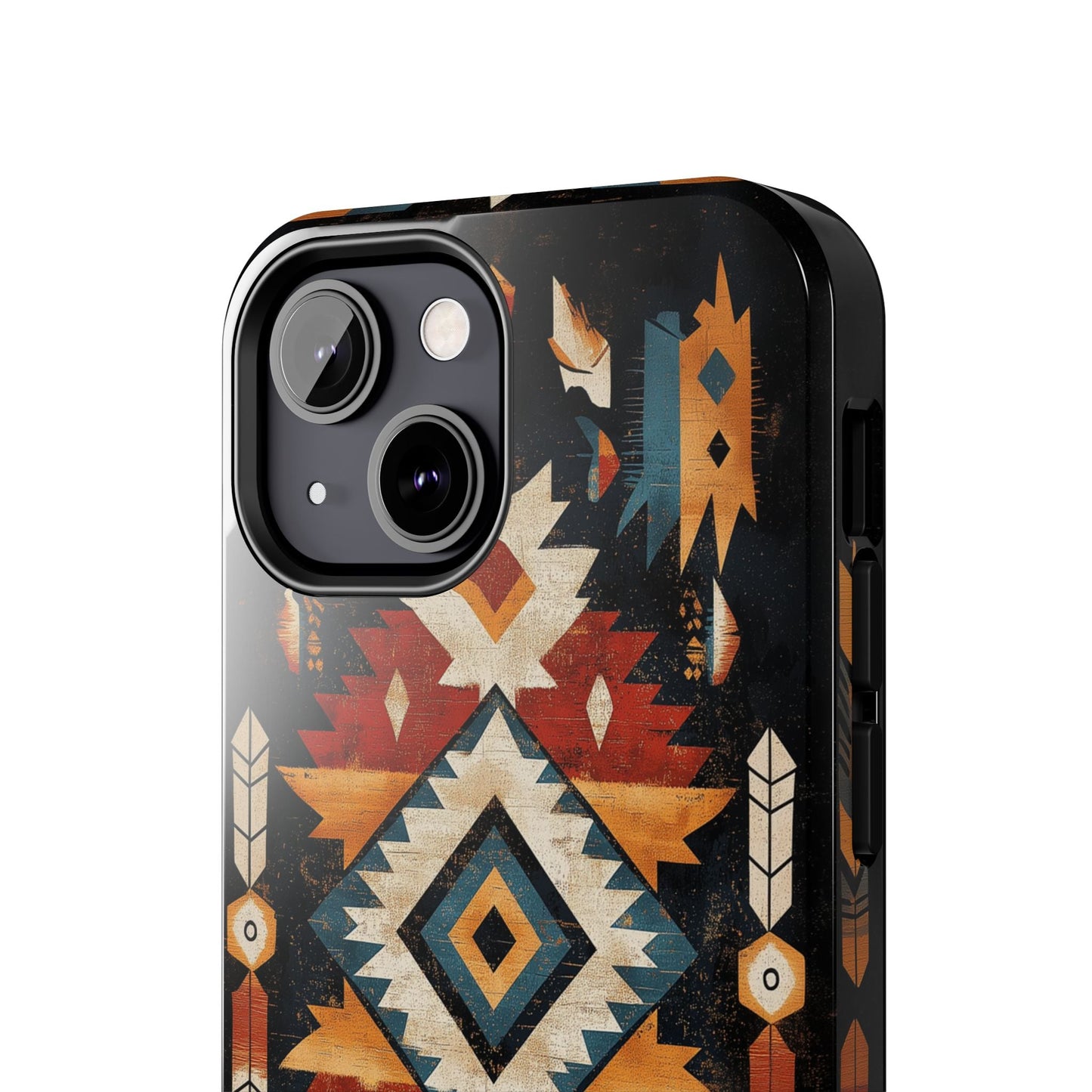 Southwestern Arrow & Diamond Tough iPhone Case – Bold Tribal Design, Dual - Layer Protection - BOGO Cases