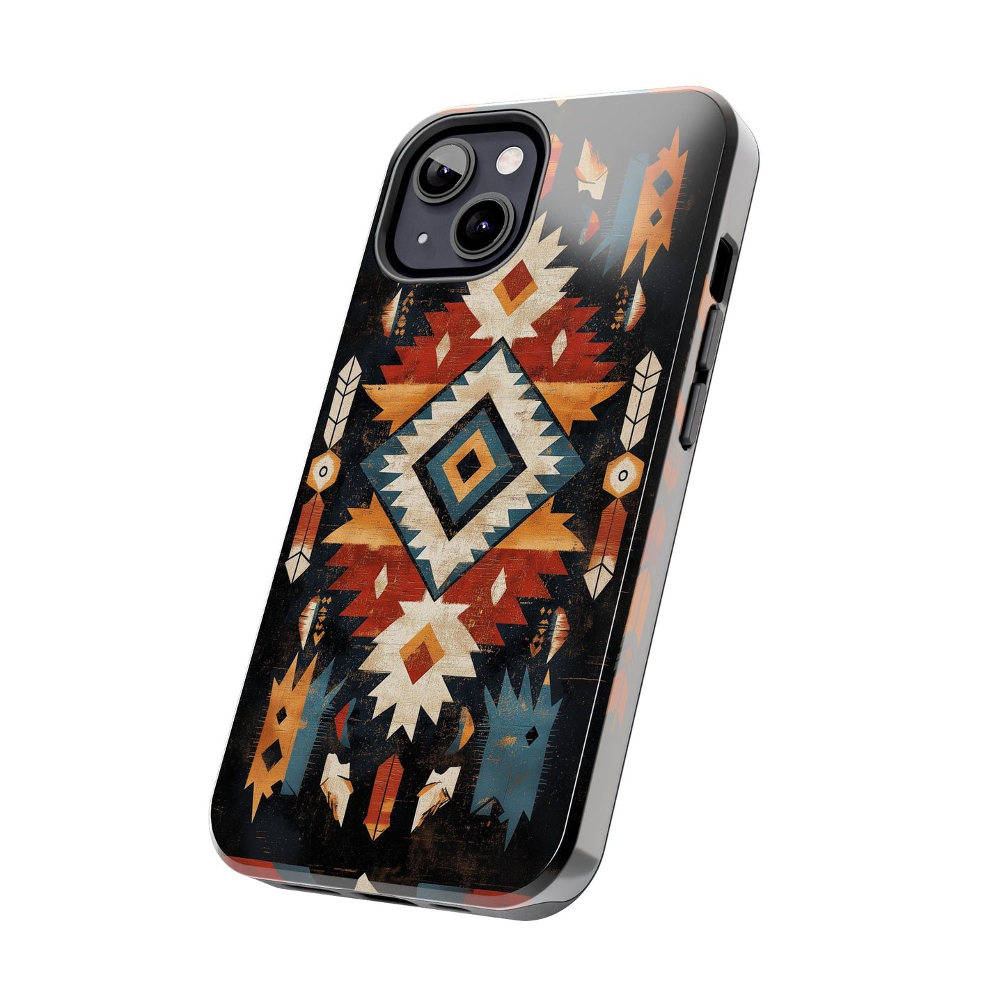 Southwestern Arrow & Diamond Tough iPhone Case – Bold Tribal Design, Dual - Layer Protection - BOGO Cases