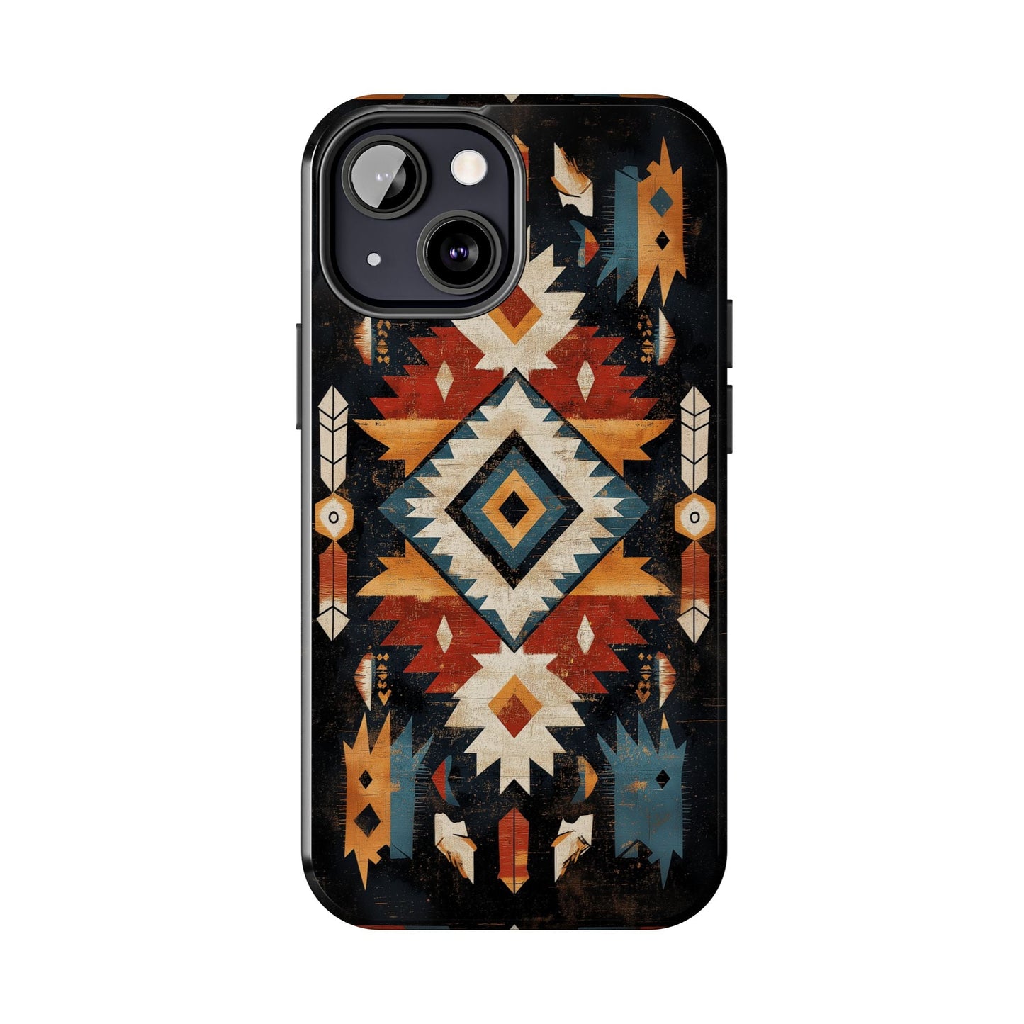 Southwestern Arrow & Diamond Tough iPhone Case – Bold Tribal Design, Dual - Layer Protection - BOGO Cases