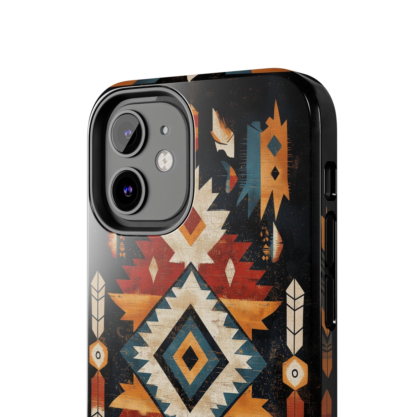 Southwestern Arrow & Diamond Tough iPhone Case – Bold Tribal Design, Dual - Layer Protection - BOGO Cases