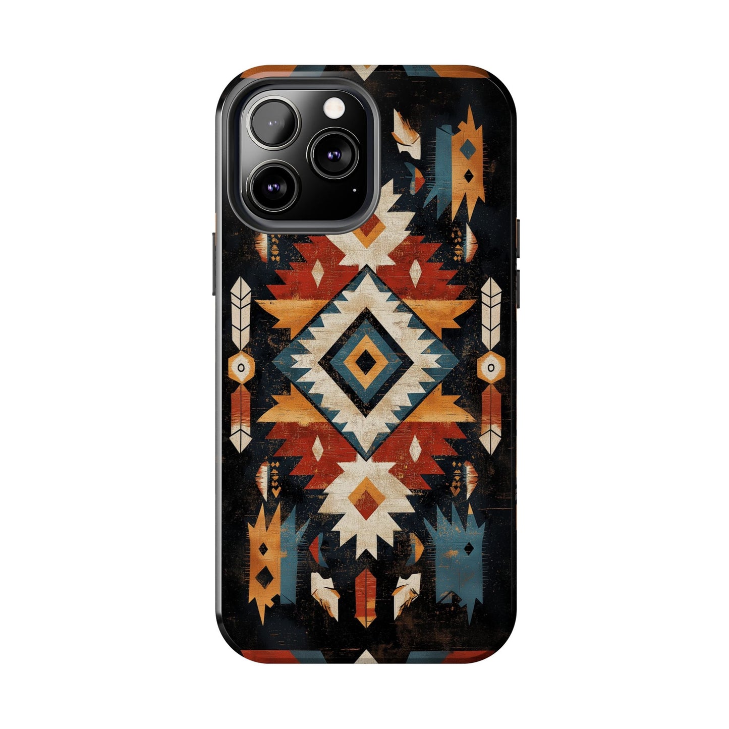 Southwestern Arrow & Diamond Tough iPhone Case – Bold Tribal Design, Dual - Layer Protection - BOGO Cases