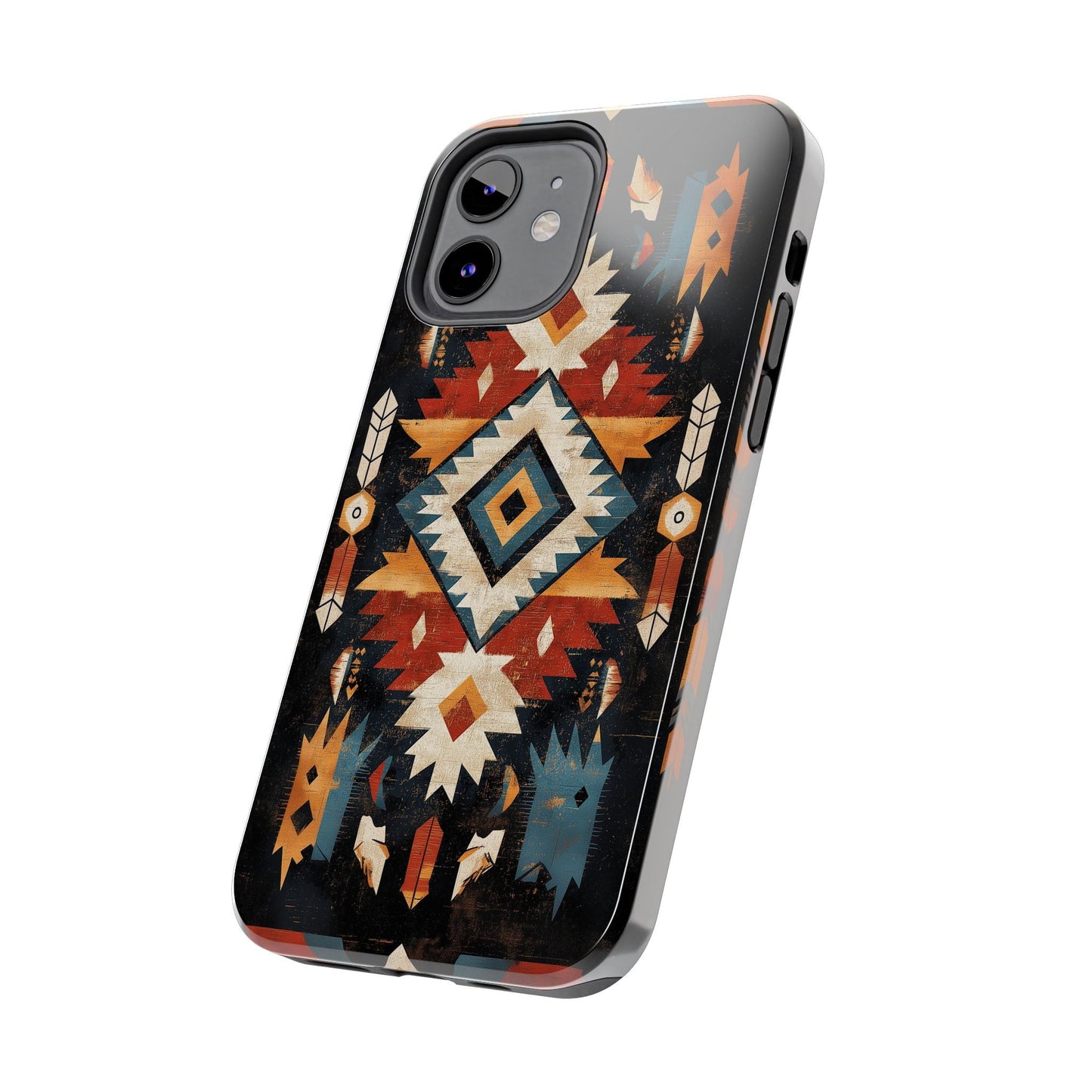 Southwestern Arrow & Diamond Tough iPhone Case – Bold Tribal Design, Dual - Layer Protection - BOGO Cases