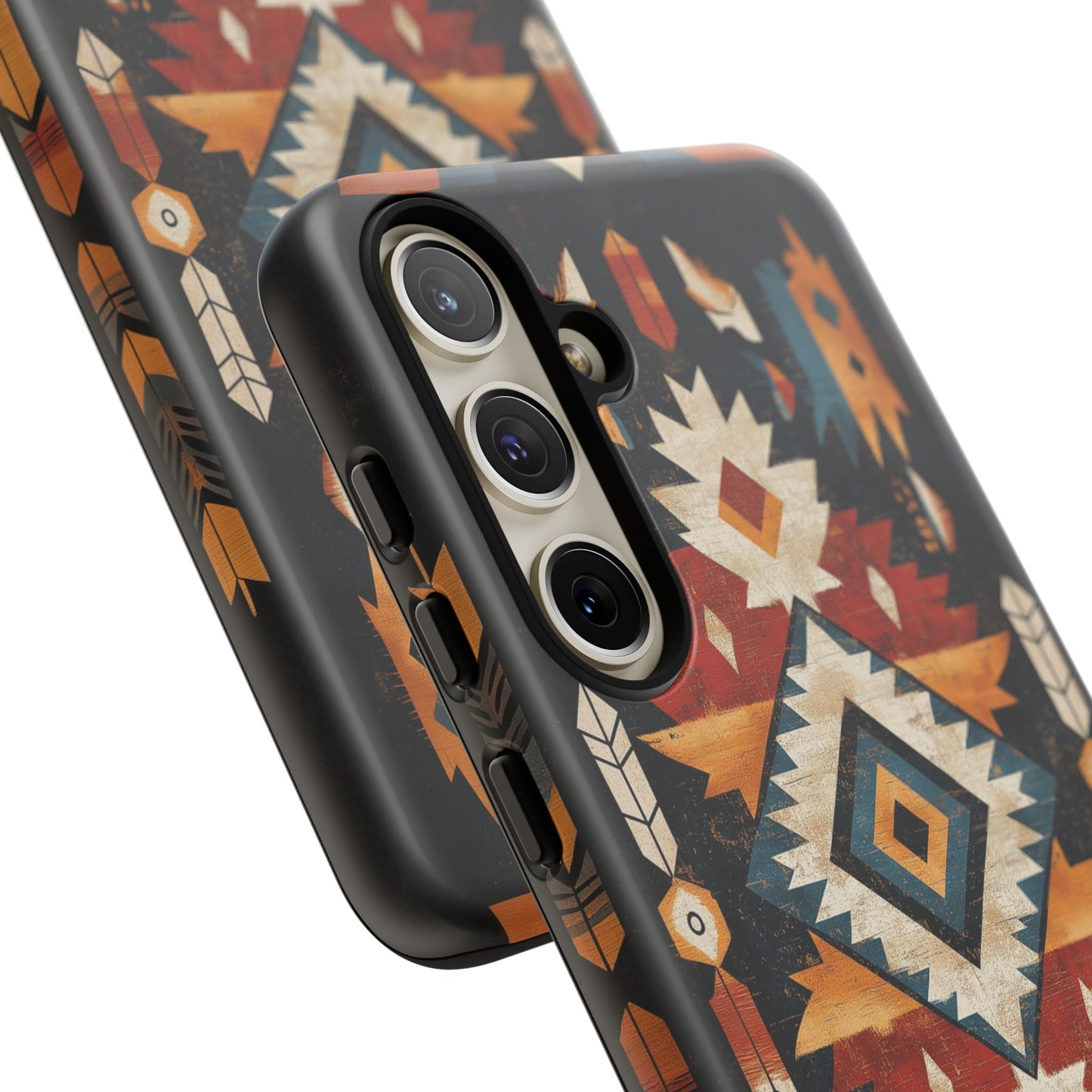 Southwestern Arrow & Diamond Tough Samsung Galaxy Case – Bold Tribal Design, Dual - Layer Protection - BOGO Cases