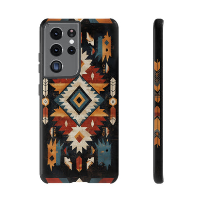 Southwestern Arrow & Diamond Tough Samsung Galaxy Case – Bold Tribal Design, Dual - Layer Protection - BOGO Cases