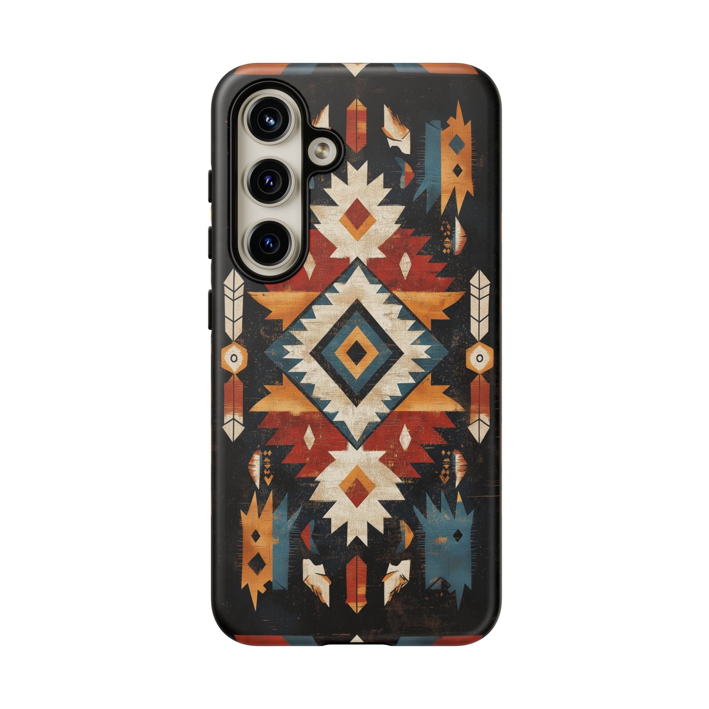 Southwestern Arrow & Diamond Tough Samsung Galaxy Case – Bold Tribal Design, Dual - Layer Protection - BOGO Cases