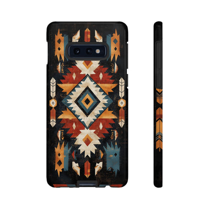 Southwestern Arrow & Diamond Tough Samsung Galaxy Case – Bold Tribal Design, Dual - Layer Protection - BOGO Cases